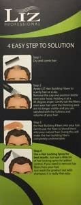 Liz Professional Hair Building Fibers & Locking Spray - Black