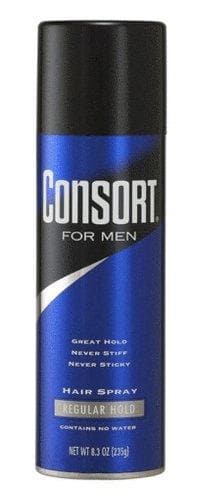 Consort For Men Hair Spray - Regular Hold - Beautiful Black Hair