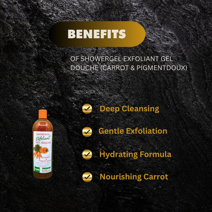 Yari ShowerGel Exfoliant Gel Douche - Carrot & Piment Doux