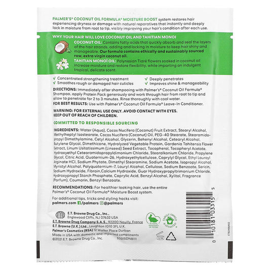 Palmer's Coconut Oil Formula Moisture Boost Protein Packette