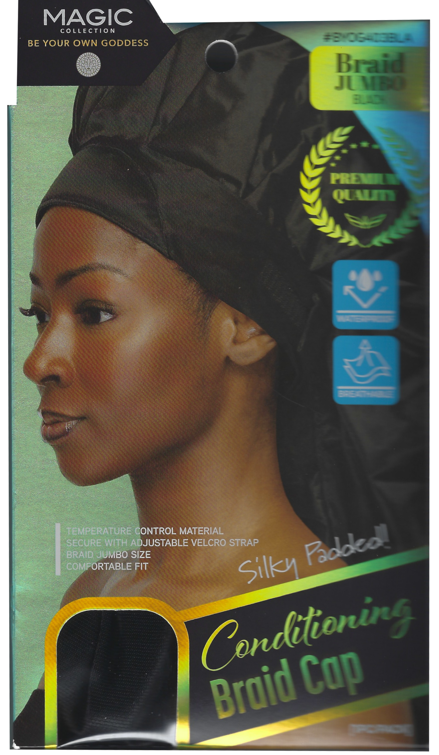 Magic Collection Conditioning Braid Cap #BYOG403BLA Black