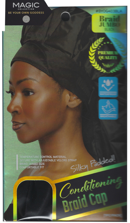 Magic Collection Conditioning Braid Cap #BYOG403BLA Black