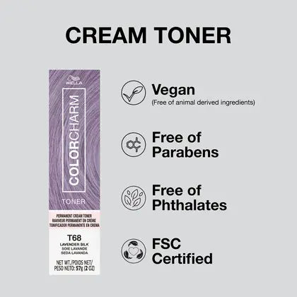 Wella Color Charm Permanent Cream Toner - T69 Pearl Gray