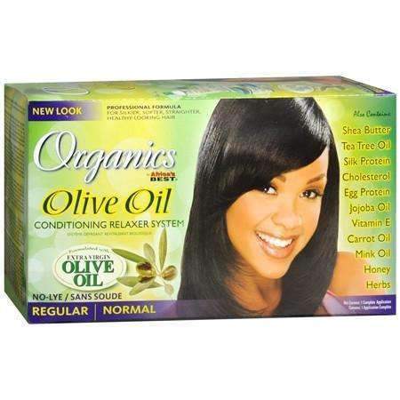 Africa's Best Organics Olive Oil Conditioning No Lye Relaxer System Regular - Beautiful Black Hair