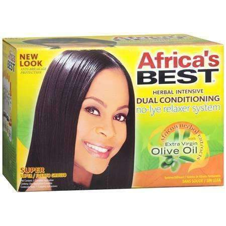 Africa's Best Organics Herbal Intensive Dual Conditioning No Lye Relaxer - Super - Beautiful Black Hair