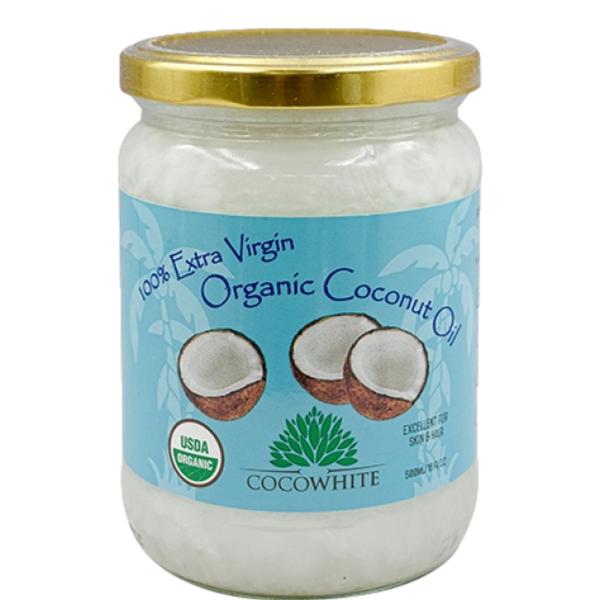 CocoWhite 100% Extra Virgin Organic Coconut Oil 16oz