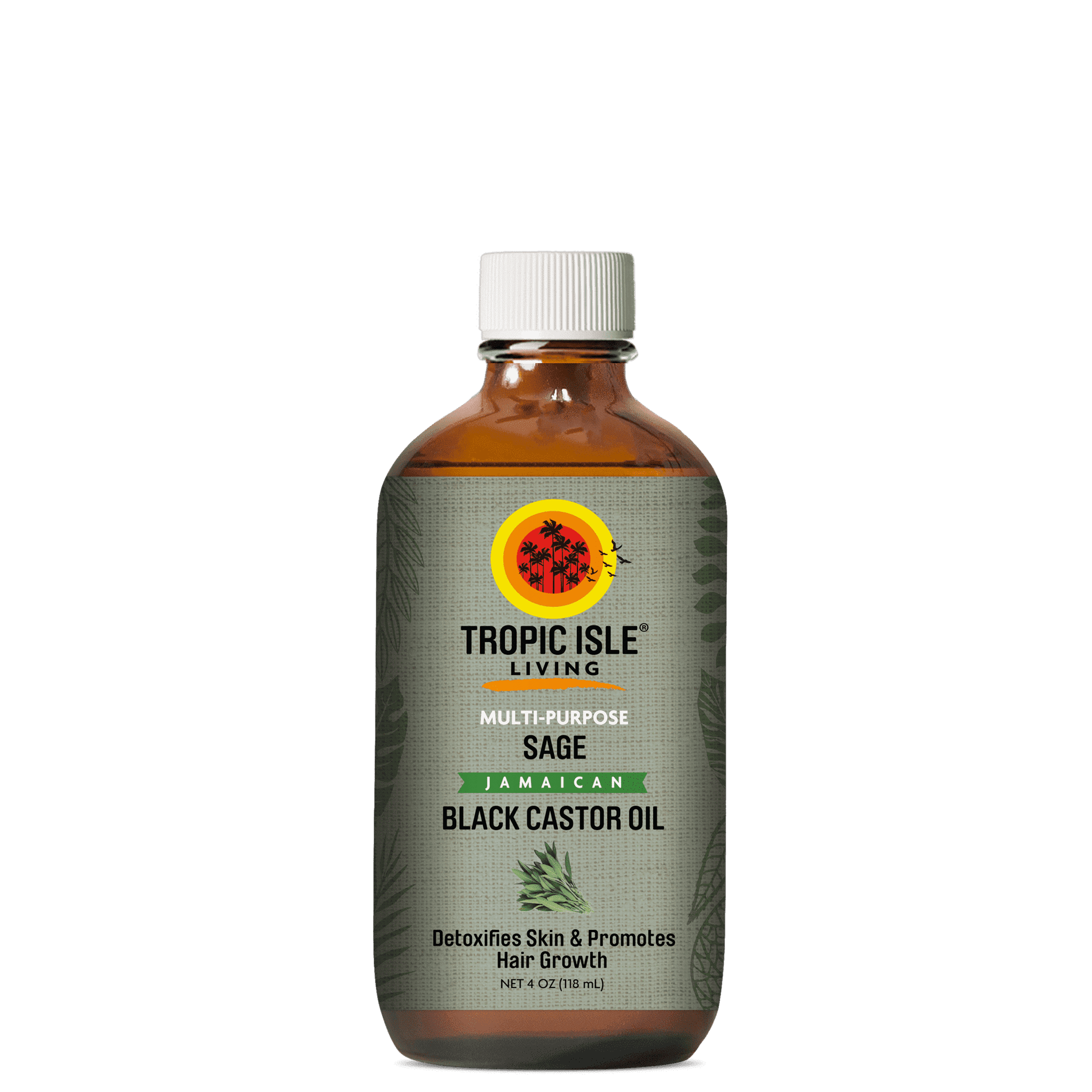 Tropic Isle Living Jamaican Black Castor Oil - Sage - Beautiful Black Hair