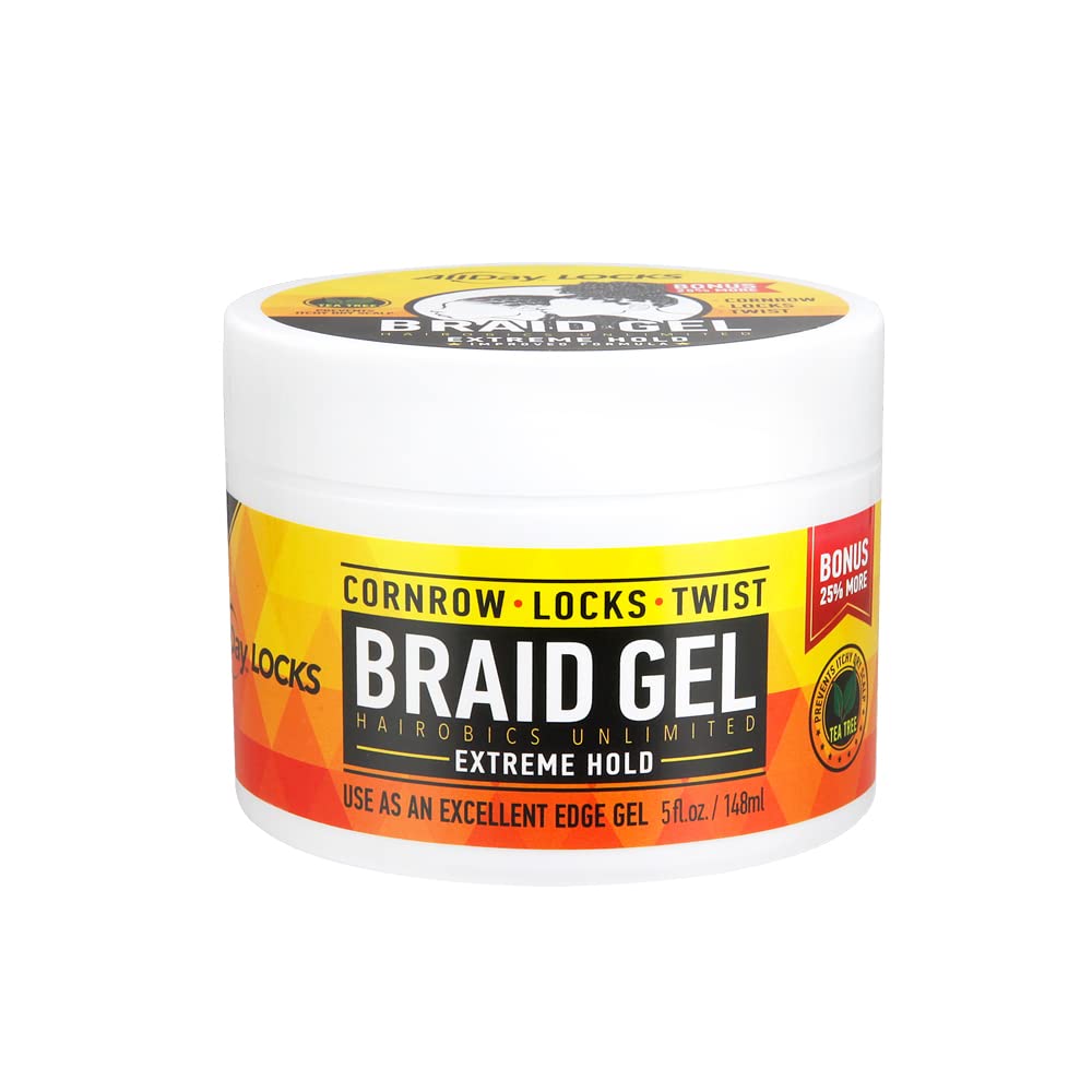 AllDay Lock Braid Gel - Extreme Hold 5oz