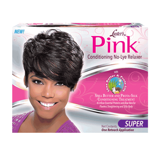 Pink No Lye Relaxer Kit -Super - Beautiful Black Hair