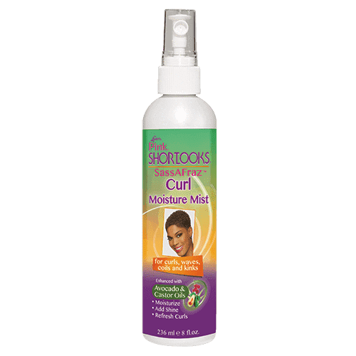 Pink Shortlooks SassAFraz Styling Spray - Beautiful Black Hair