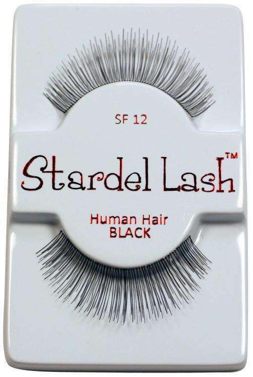 Stardel Lash 100% Human Hair Lashes - SF 12 Black - Beautiful Black Hair