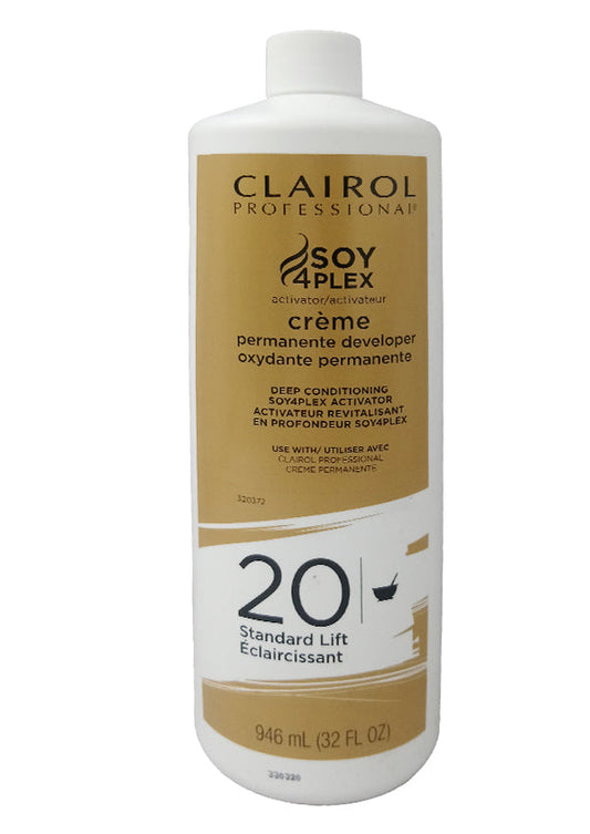 Clairol Professional SOY4PLEX Cream Permanente Developer Volume 20 32oz