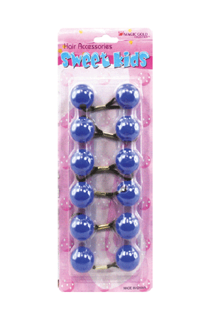 Sweet Kids Hair Baubles - Round #XL2 Blue