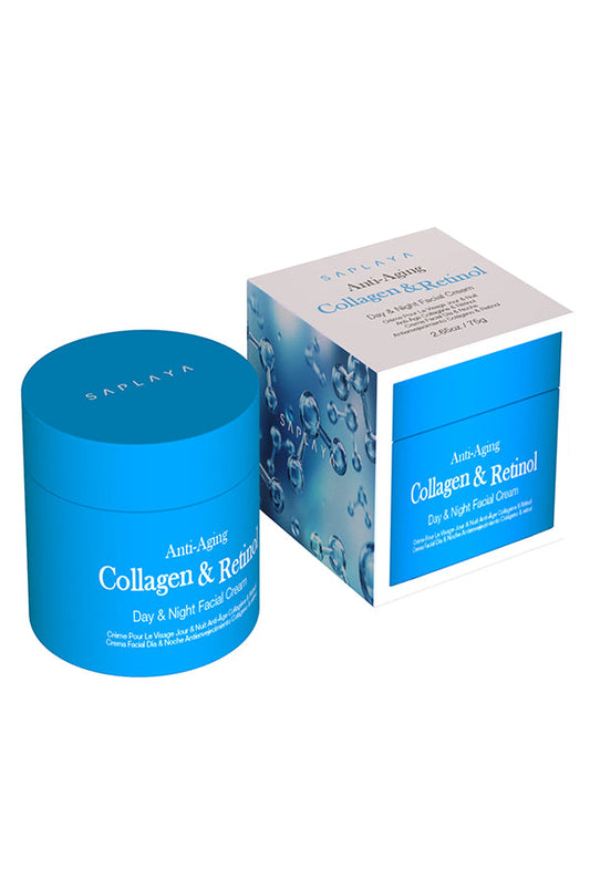 Saplaya Anti-Aging Day & Night Facial Cream - Collagen & Retinol