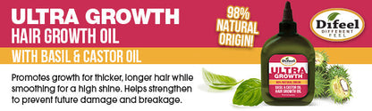 Difeel Ultra Growth Basil & Castor Oil Leave In Root Stimulator 2.5oz