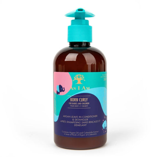 As I Am Born Curly Argan Leave-In Conditioner & Detangler - Beautiful Black Hair