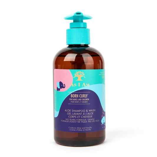 As I Am Born Curly Aloe Shampoo & Wash - Beautiful Black Hair