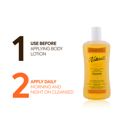 Makari Naturalle Carotonic Extreme Body Glycerin Use