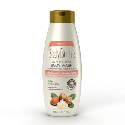 BioCare BodyButter Youthful Glow Body Wash With Cocoa Butter & Shea Butter