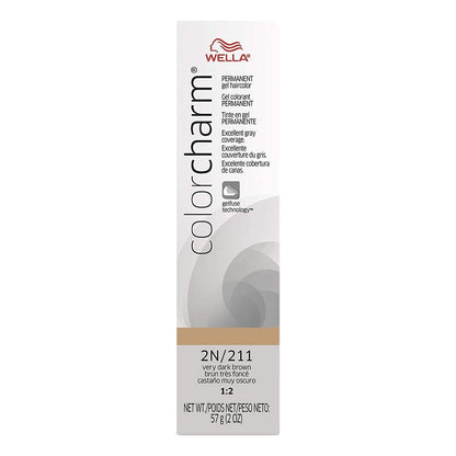 Wella Color Charm Gel Permanent Hair Color - 2N/211 Very Dark Brown