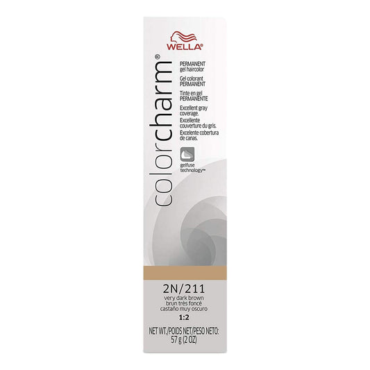 Wella Color Charm Gel Permanent Hair Color - 2N/211 Very Dark Brown