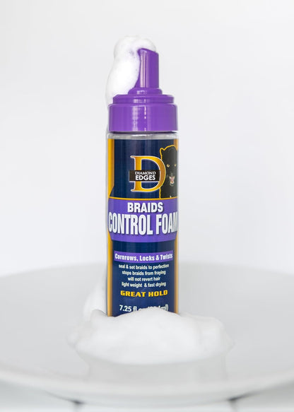 Black Panther Strong Diamond Edges Braids Control Foam Mousse