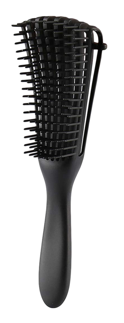 8 Row Detangling Hair Brush - Black - Beautiful Black Hair