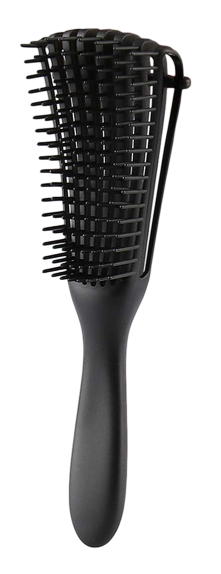 8 Row Detangling Hair Brush - Black - Beautiful Black Hair