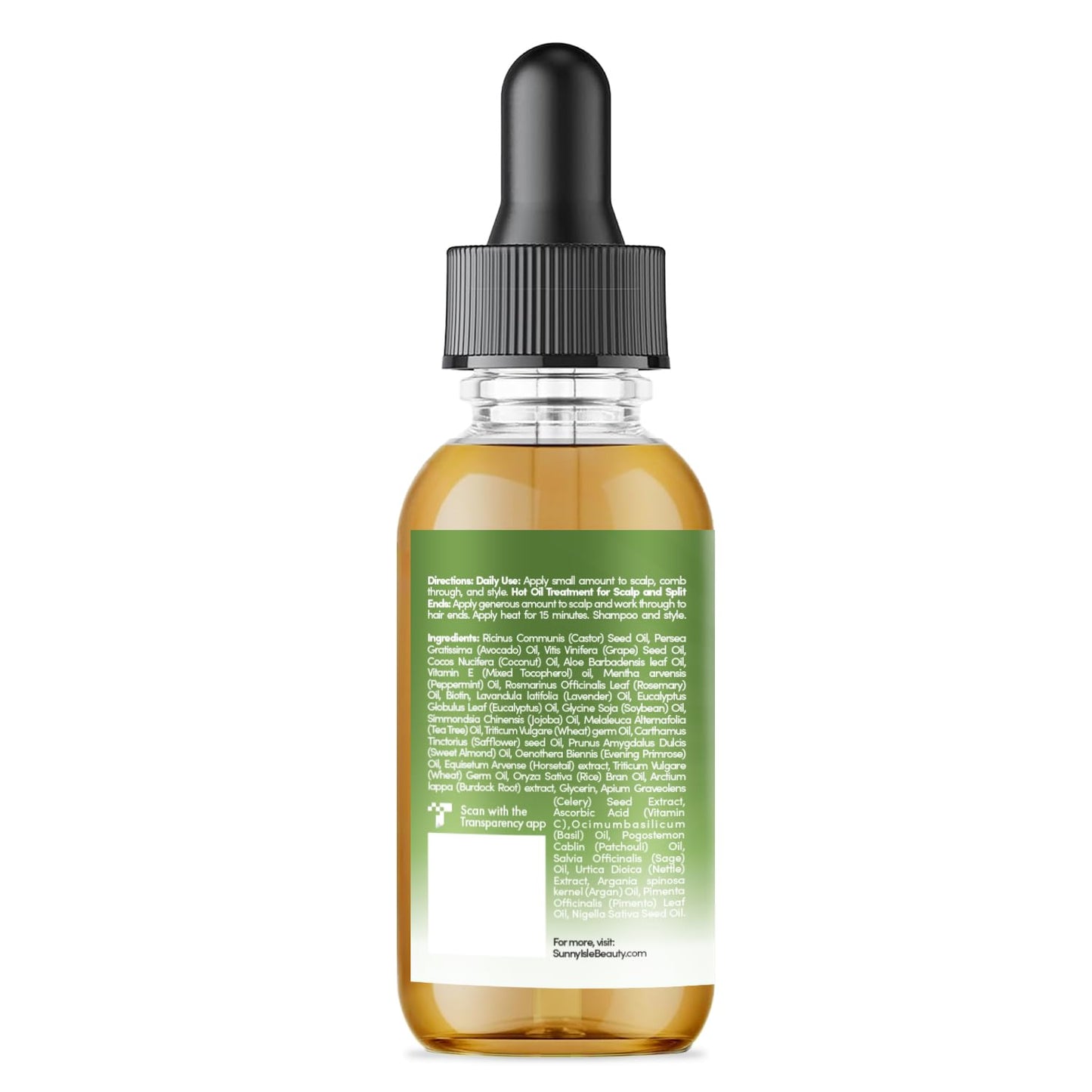 Sunny Isle Rosemary Mint Hair & Strong Roots Oil - Lite