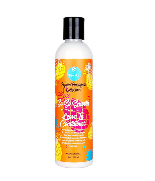 Curls Poppin Pineapple Collection So So Smooth Vitamin C Curl Leave-In Conditioner - Beautiful Black Hair