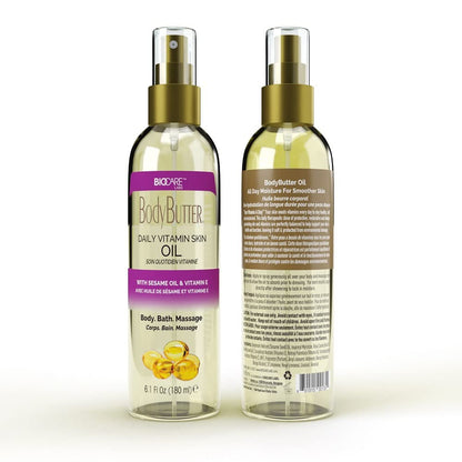 BioCare BodyButter Daily Vitamin Skin Body Oil w/ Sesame Oil & Vitamin E