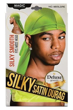 Magic Collection Silky Satin Durag #4801 Lime Green - Beautiful Black Hair