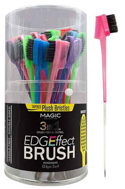 Magic Collection 3-In-1 Edge Brush - Beautiful Black Hair