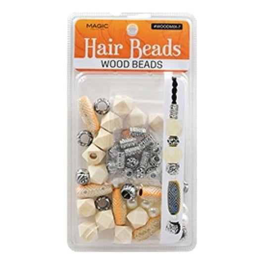 Magic Collection Hair Beads Wood Beads - #WOODMIX7