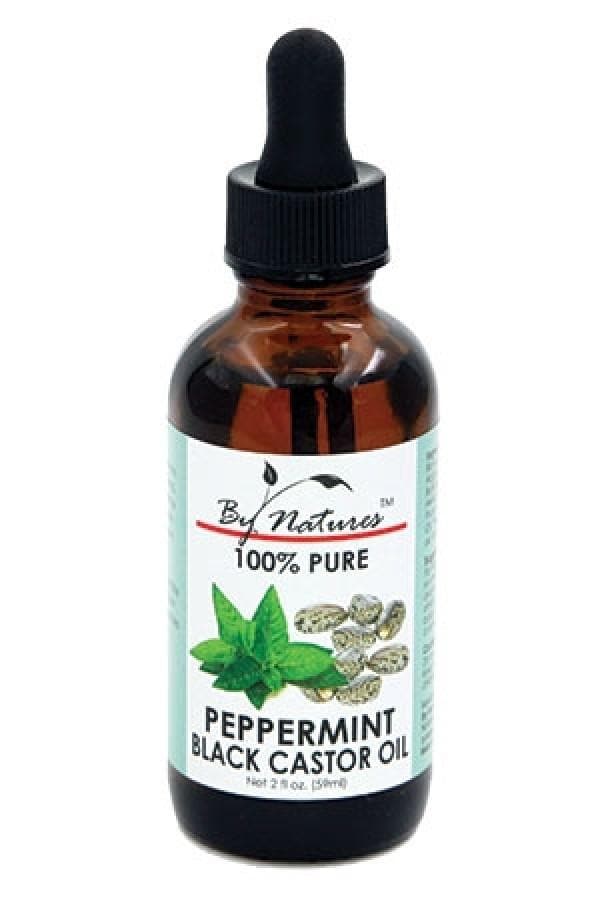 By Natures 100% Peppermint & Black Castor Oil - Beautiful Black Hair