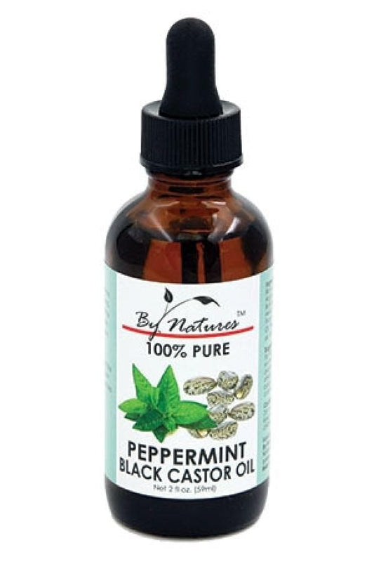 By Natures 100% Peppermint & Black Castor Oil - Beautiful Black Hair