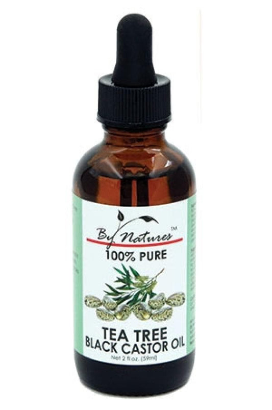 By Natures 100% Pure Tea Tree & Black Castor Oil - Beautiful Black Hair