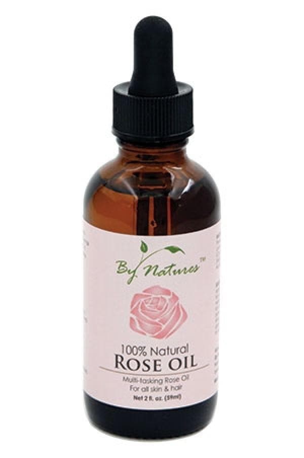 By Natures 100% Pure Rose Oil - Beautiful Black Hair