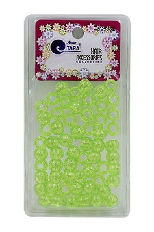 Tara Hair Beads - Green Crystal #ZQ9382 - Beautiful Black Hair
