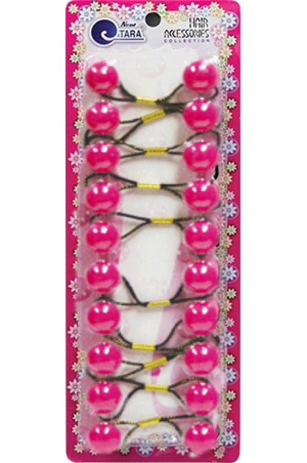 Sweet Kids Hair Baubles - Round Hot Pink #ZQ72736