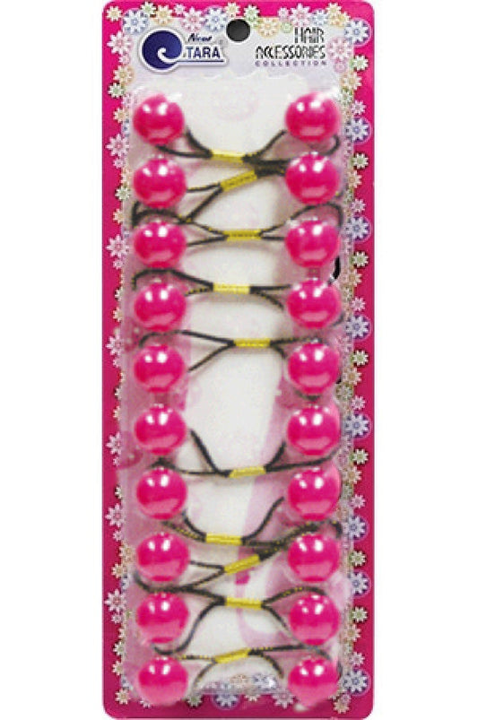 Sweet Kids Hair Baubles - Round Hot Pink #ZQ72736