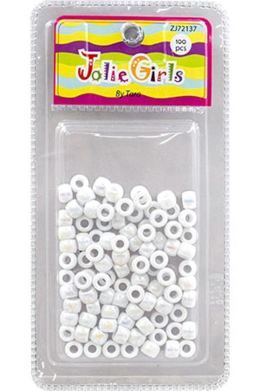 Jolie Girls Hair Beads - White #72137 - Beautiful Black Hair
