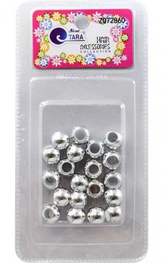 Tara Metallic Hair Beads - Silver #72860 - Beautiful Black Hair