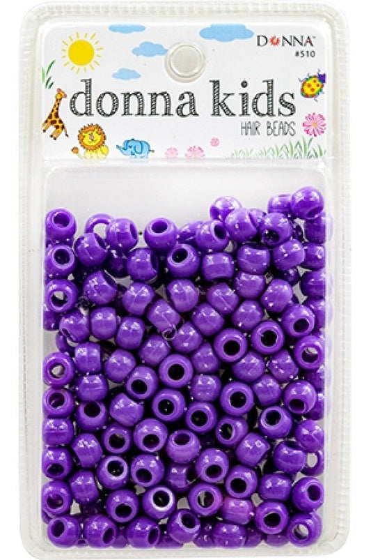 Donna Kids Small Hair Beads - Purple #510