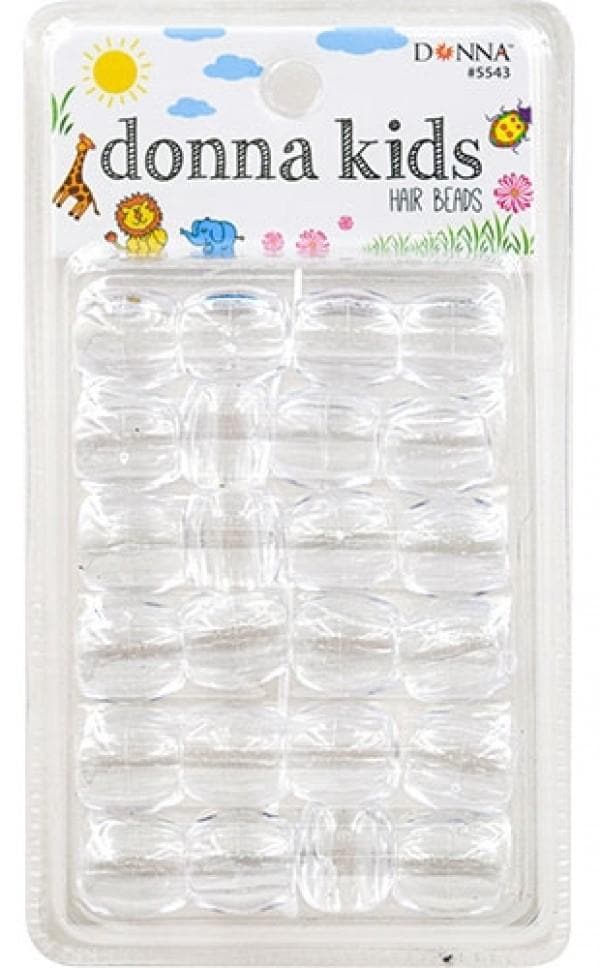 Donna Kids Hair Beads - Clear #5543 - Beautiful Black Hair
