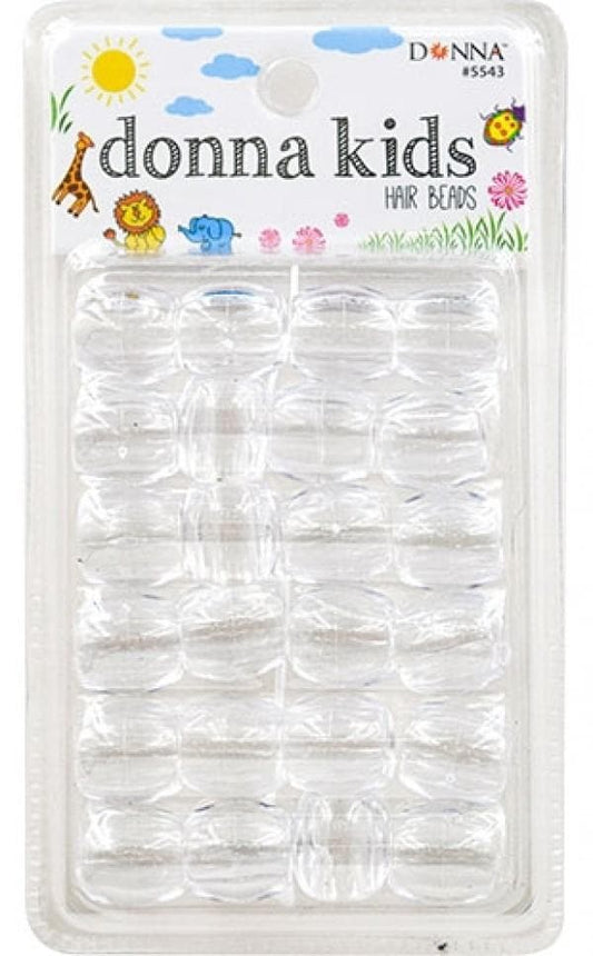 Donna Kids Hair Beads - Clear #5543 - Beautiful Black Hair