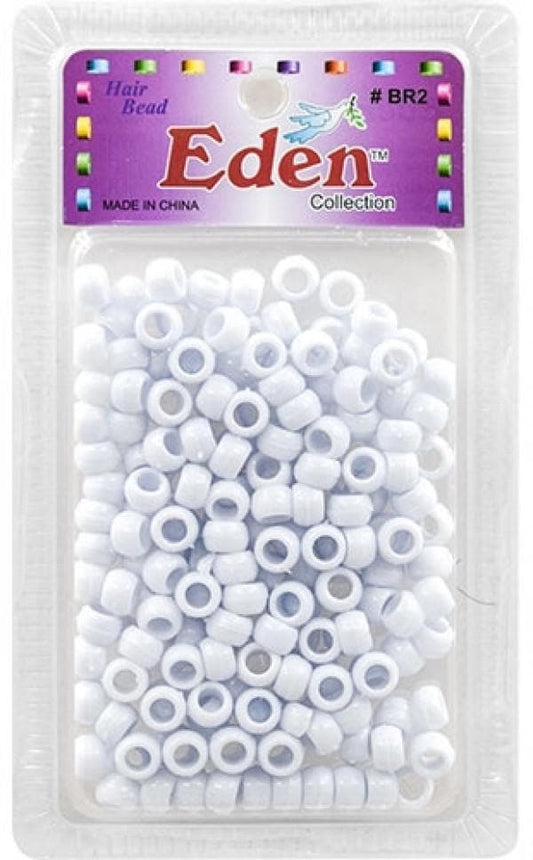 Eden Hair Beads - White #BR2W - Beautiful Black Hair
