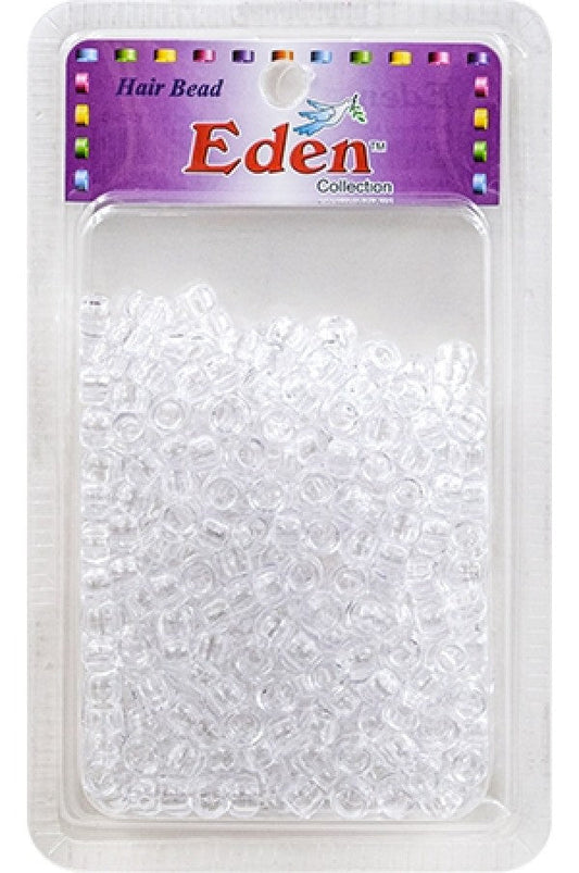 Eden Small Round Hair Beads - Clear #BR5-C