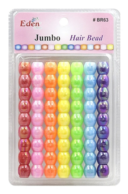 Eden Jumbo Hair Beads - Glossy Assorted #BR63AAB