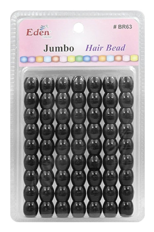 Eden Jumbo Hair Beads - Black #BR63BK